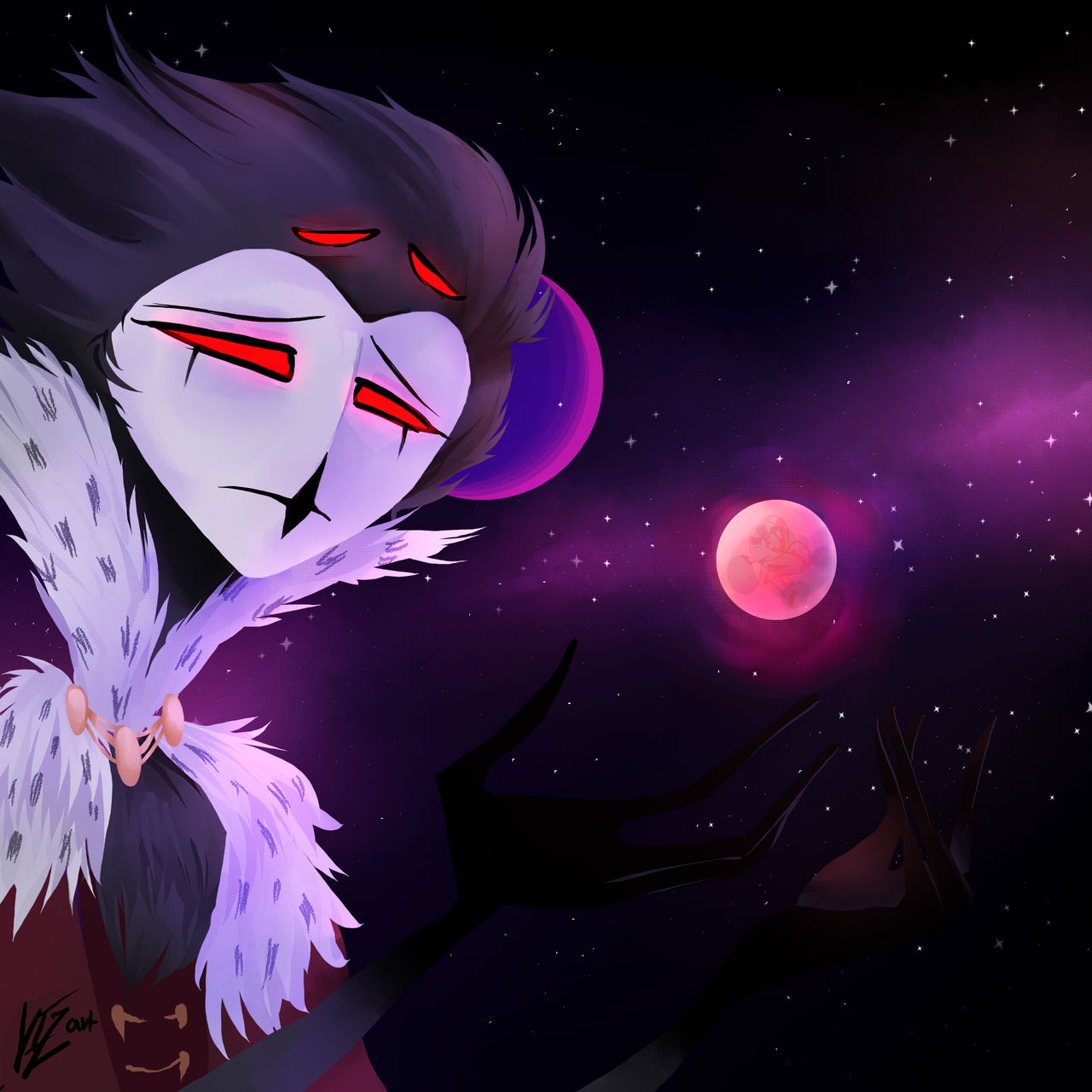 Stolas Back View Stolas fanart by Vezz-X on DeviantArt