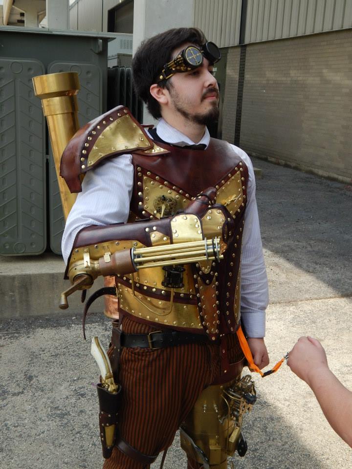 Nikolas Hawke in steampunk armor