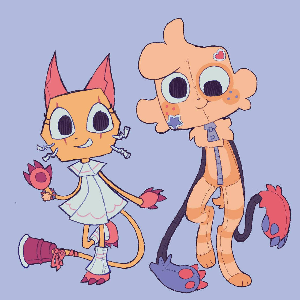 scraps + goob - dandys world by Kiwous on DeviantArt