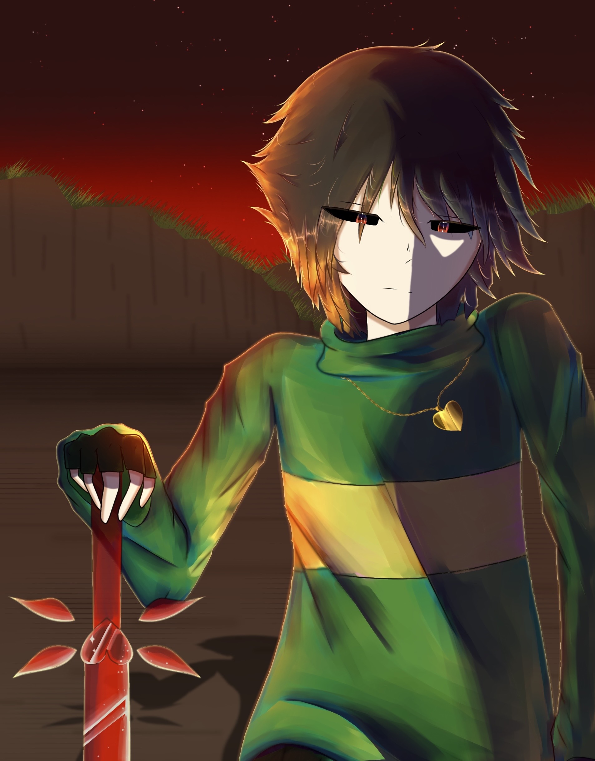 Glitchtale Chara Fanart By JuunoY4 On DeviantArt glitchtale-chara-fanart-by-juunoy4-on-deviantart