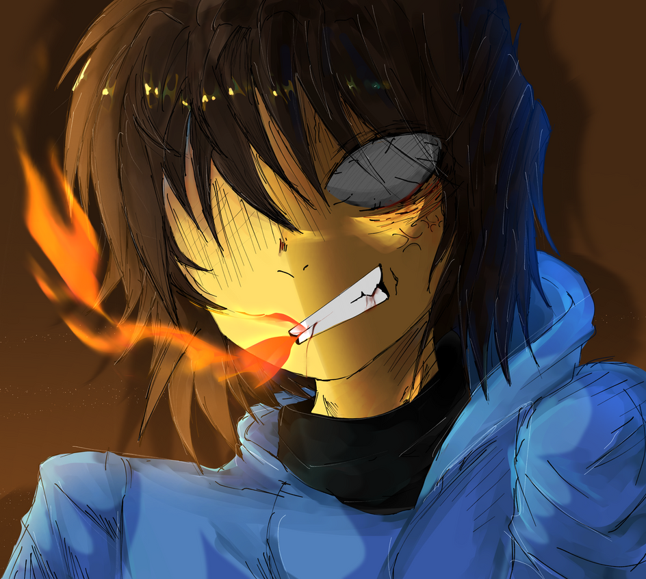 Fallbacktale Frisk RecreateTale frisk - fire by JuunoY4 on DeviantArt