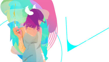 Girl + gradients + cigarettes