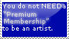 Premium Membership Stamp by Astralstonekeeper