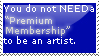 Premium Membership Stamp