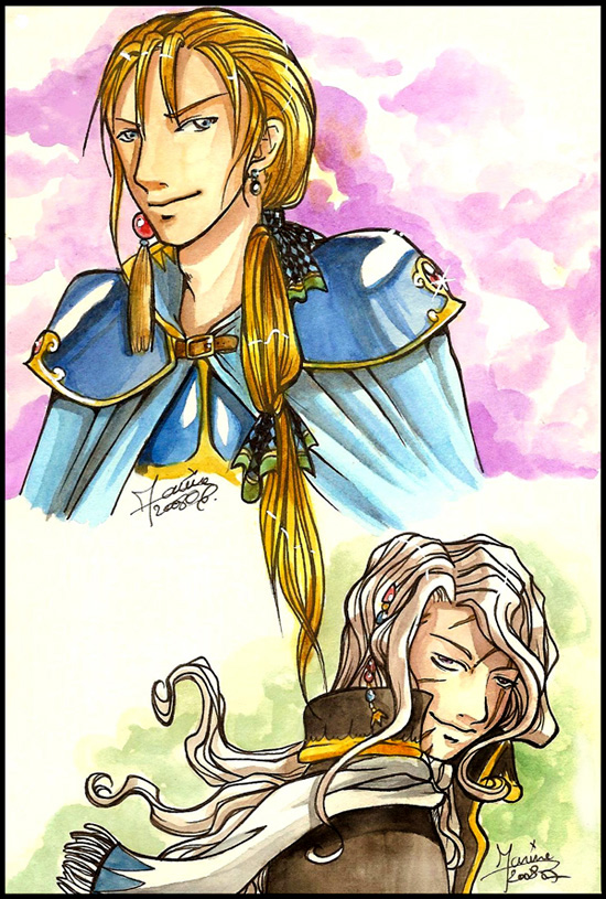 FFVI Charas - Edgar and Setzer