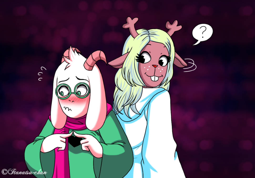 DR: Ralsei x Noelle by itanatsu-chan on DeviantArt