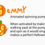 Gemmy custom spinning pumpkin