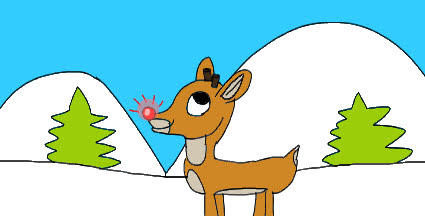 Rudolph the red nose reindeer drawing by funnybird814 on DeviantArt