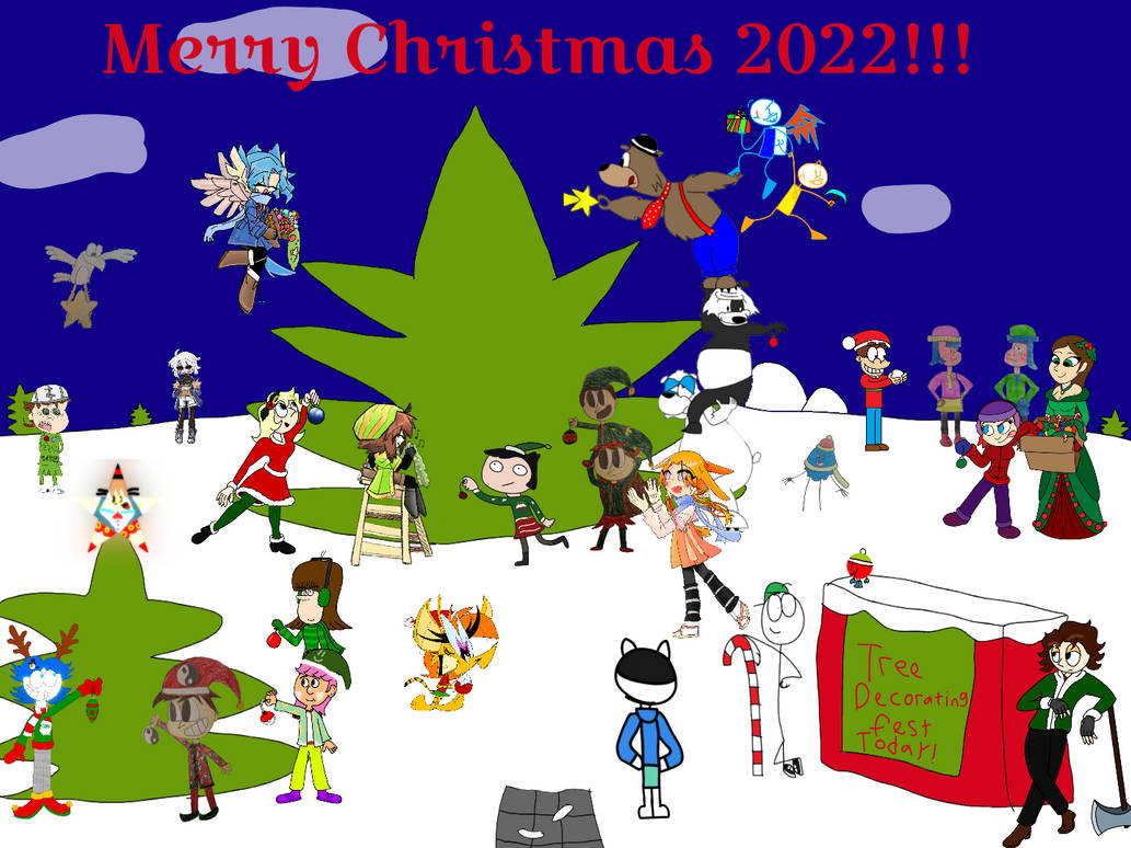 Christmas tree decorating collab by funnybird814 on DeviantArt