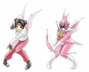 Pink Pterodactyl Ranger: Ten-Ten