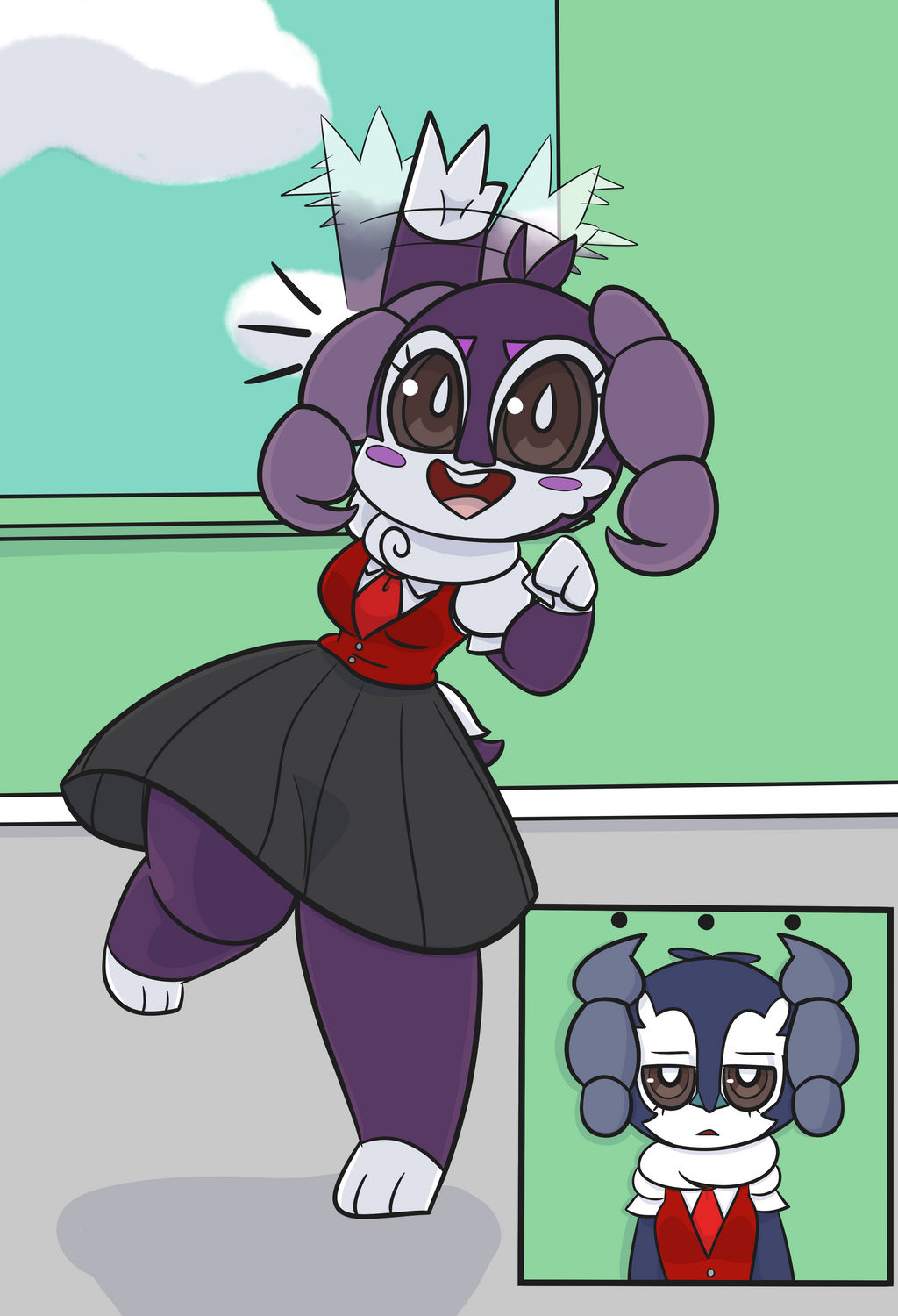 Indeedee Inflation Two Indeedee by GrumpArt on DeviantArt