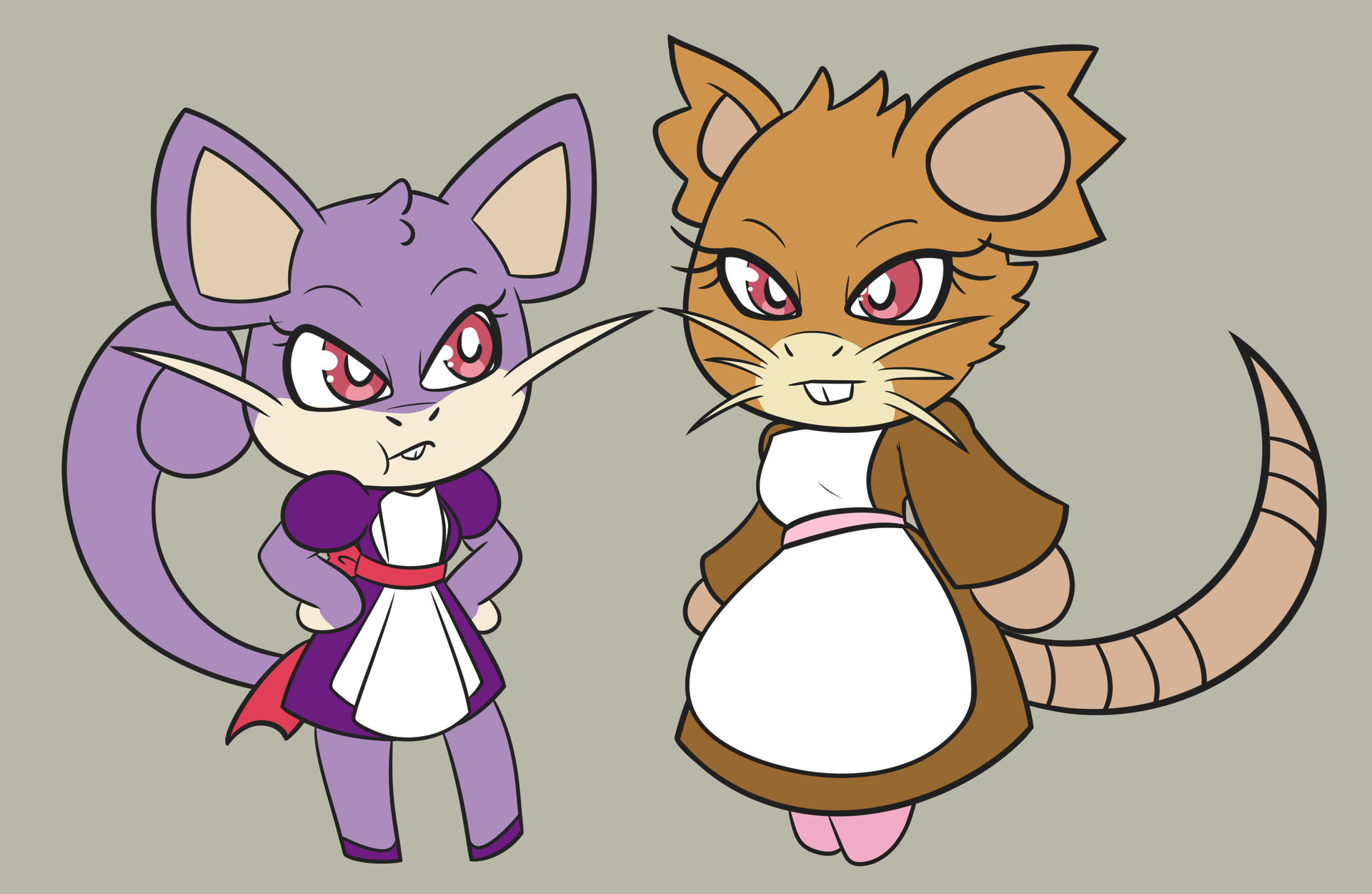 Human Ratta Rattata Line by GrumpArt on DeviantArt