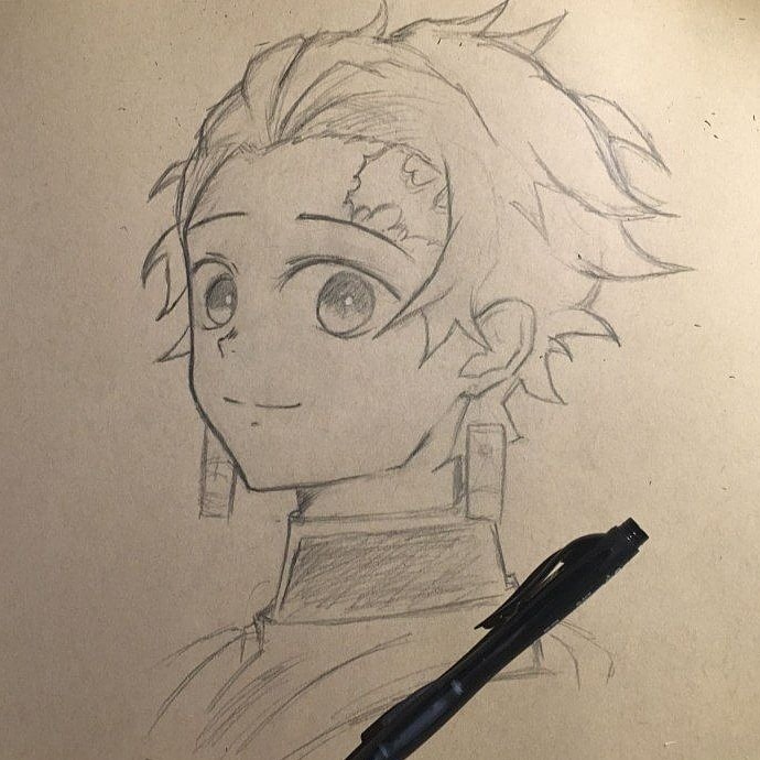 Tanjiro Kamado, Demon Slayer by IAmVianca on DeviantArt