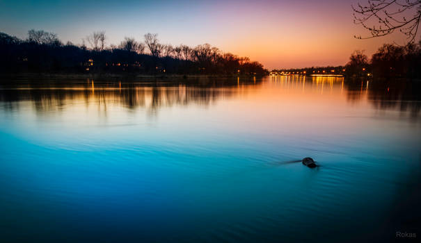 Fox River After Sunset