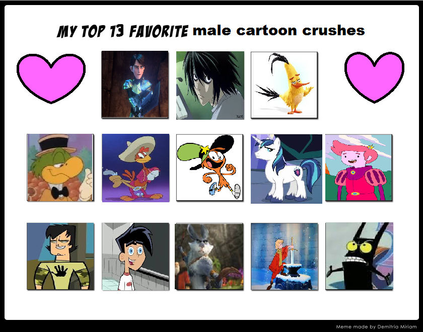 My Top 13 Cartoon Crushes by Detective88 on DeviantArt