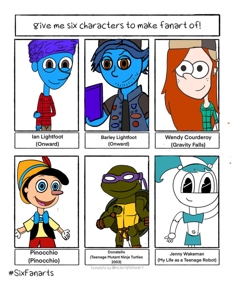 Draw Six Characters Template at William Bolyard blog