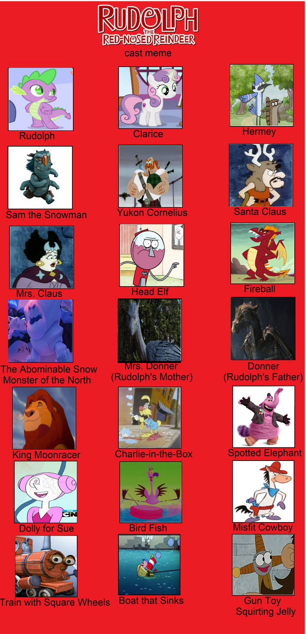 My Rudolph Cast Meme by Detective88 on DeviantArt