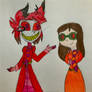 Christmas Alastor and Megan in Holiday Wear