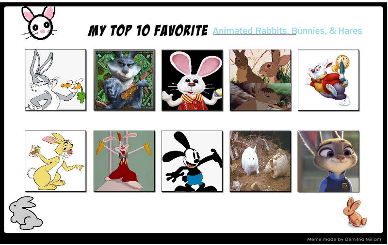 My Top Favorite Rabbits by Detective88 on DeviantArt