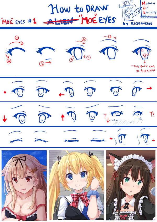 Moe Eyes Tutorial - 1 By Kazenokaze On Deviantart