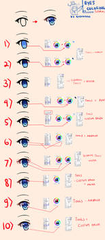 Eyes Coloring Tutorial