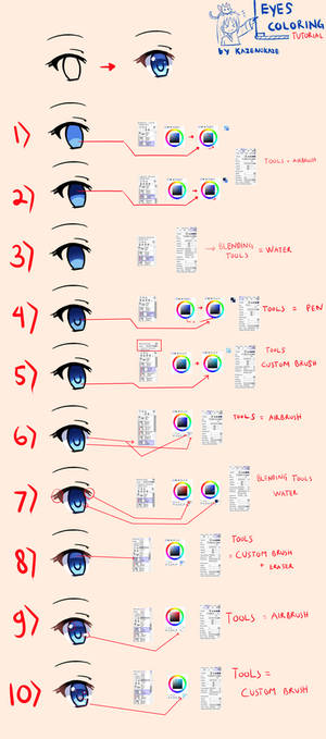 Eyes Coloring Tutorial