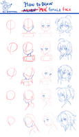 How to draw moe face~