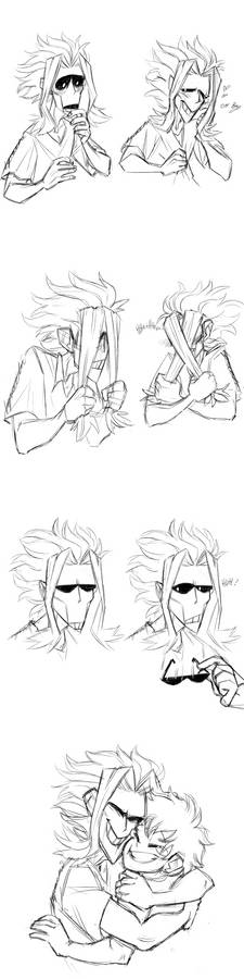 Bnha - Toshinori sketches