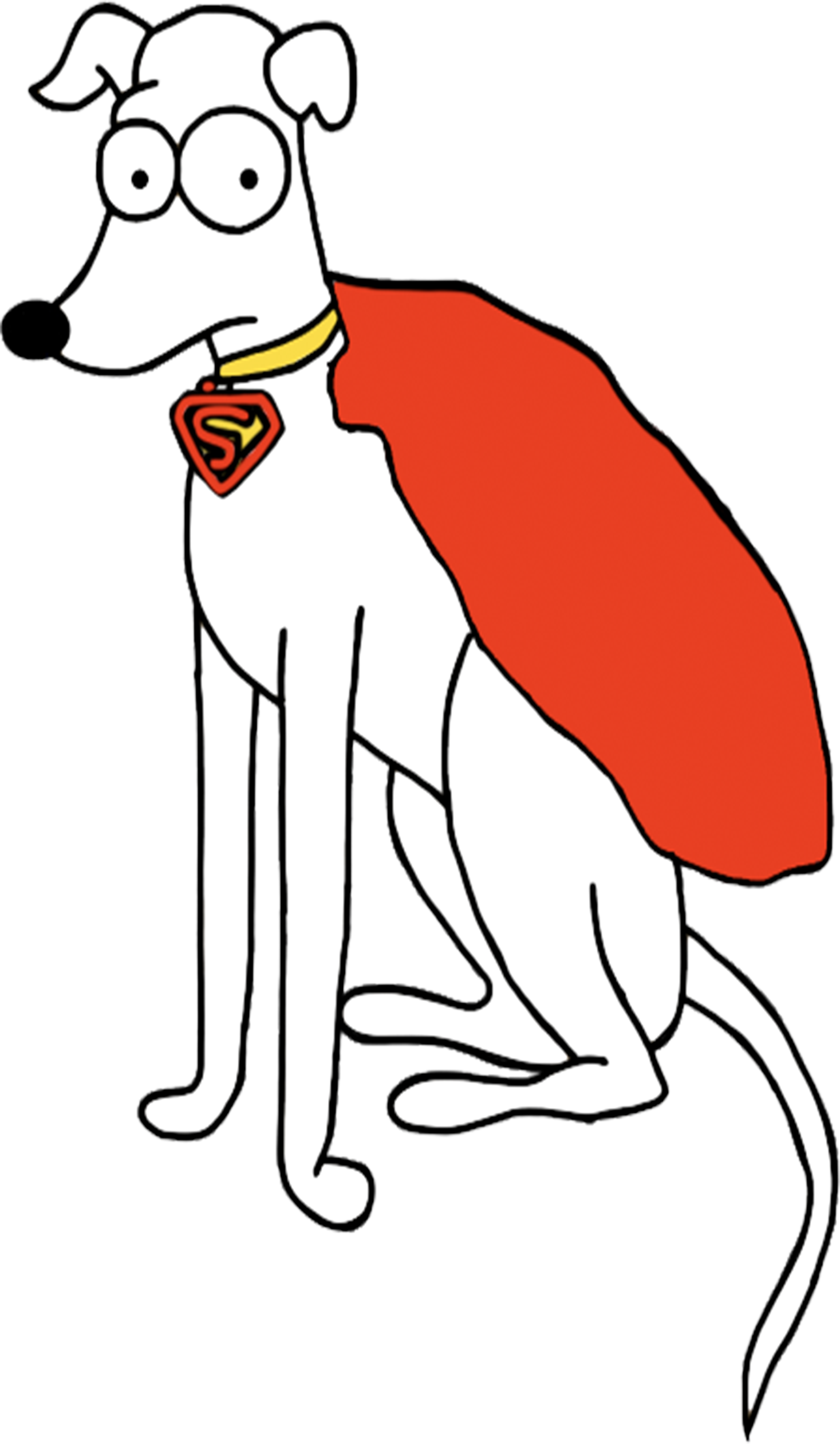 Santa's Little Helper as Krypto the Superdog