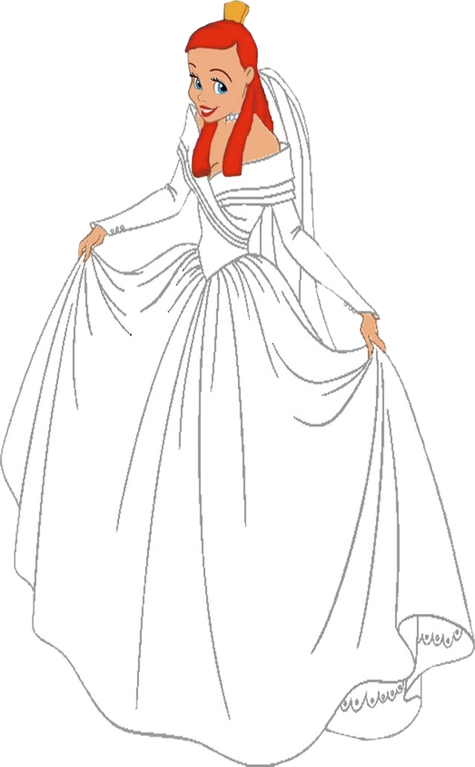 Anastasia Tremaine in her wedding dress