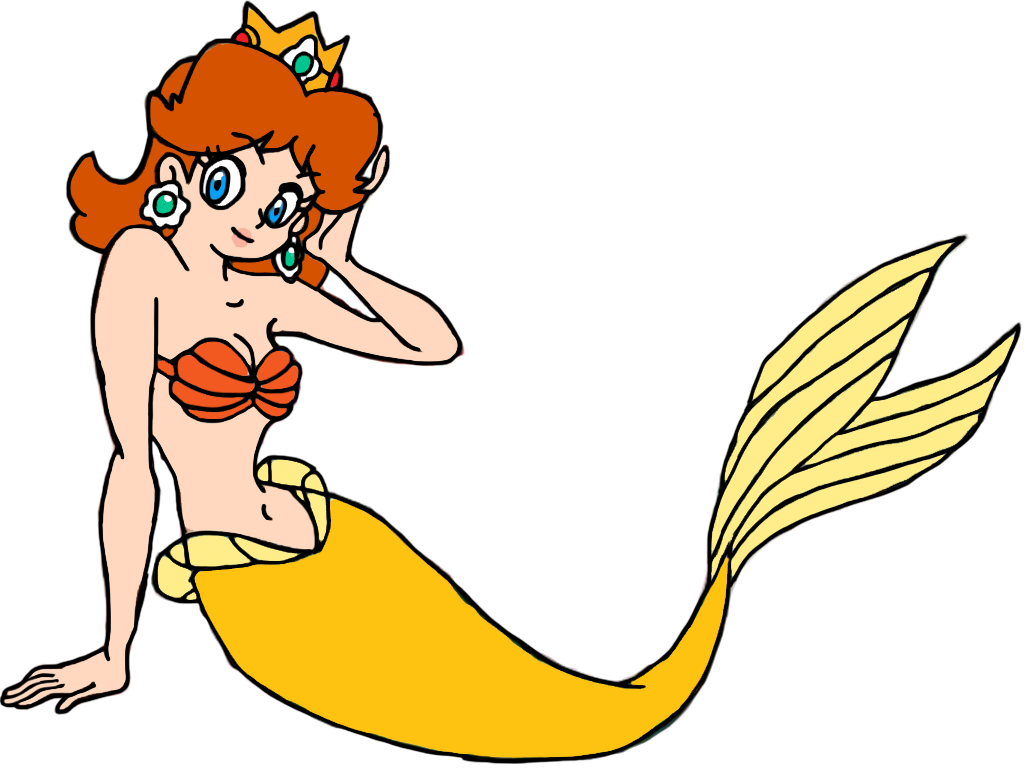 Princess Daisy as a Mermaid