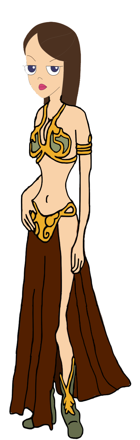 Vanessa Doofenshmirtz wearing Leia's Metal Bikini