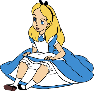 Alice with socks on