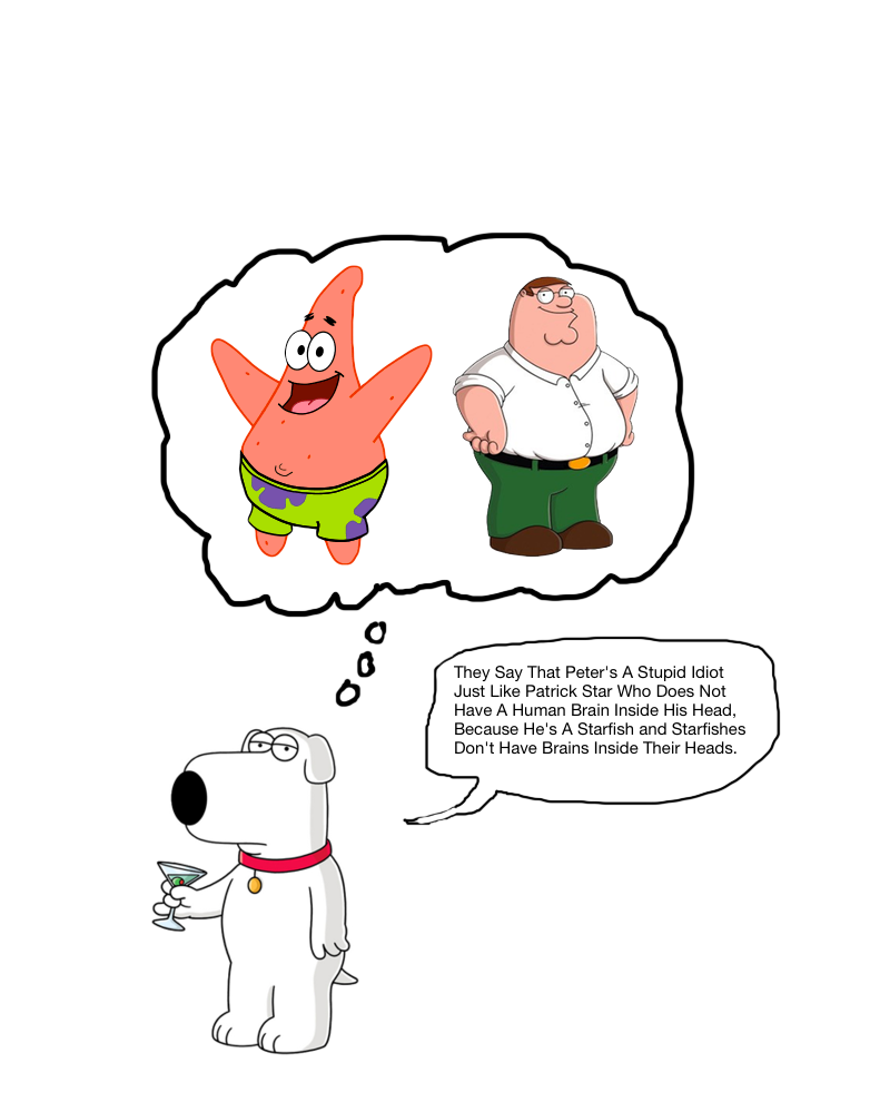 Brian Griffin thinking about Peter by MrToonlover83 on DeviantArt