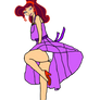 Megara's Skirt-blowing pose