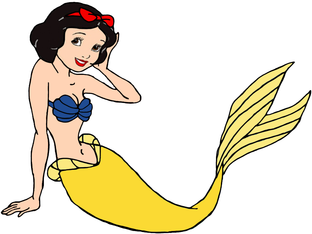 Princess Snow White as a Mermaid