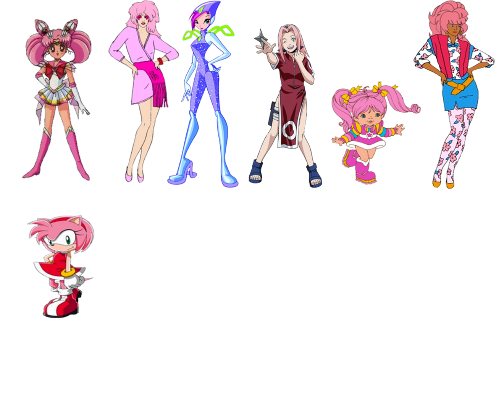 My Favorite Pink Haired Cartoon Characters by OptimusBroderick83 on