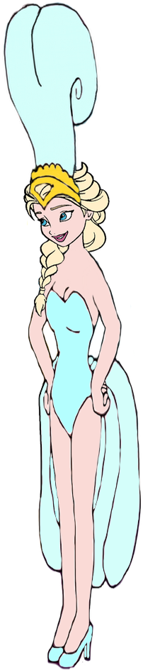 Queen Elsa as a Showgirl