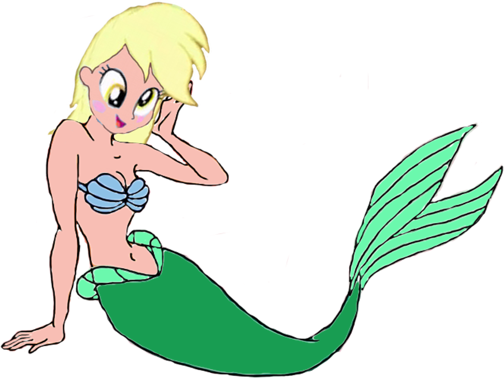Derpy Hooves (Human) as a Mermaid