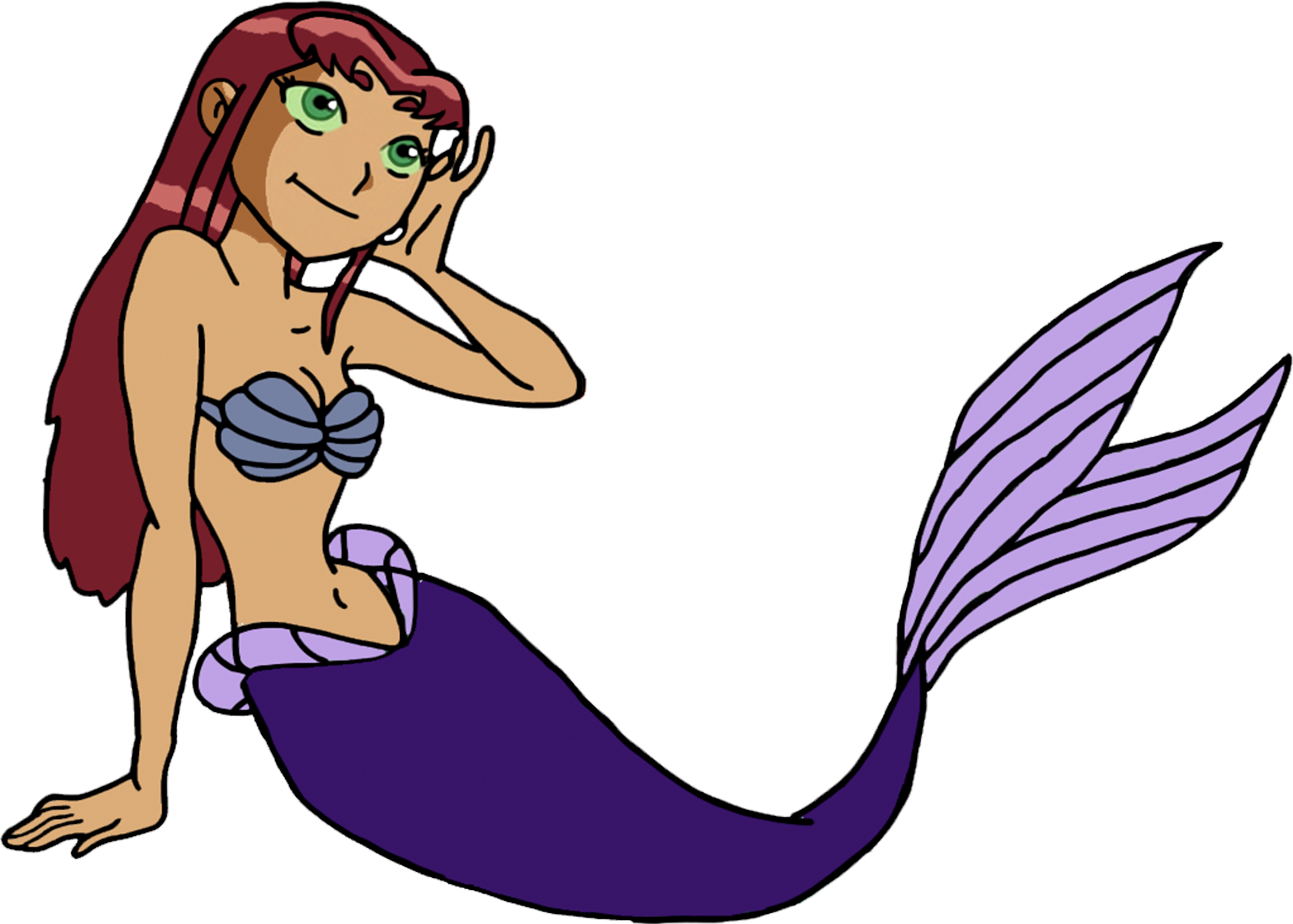 Starfire as a Mermaid