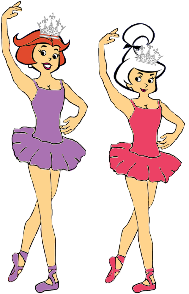 Jane and Judy Jetson as Ballerinas