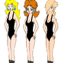 Peach, Daisy and Rosalina in Flashdance