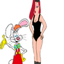 Jessica and Roger Rabbit in Flashdance