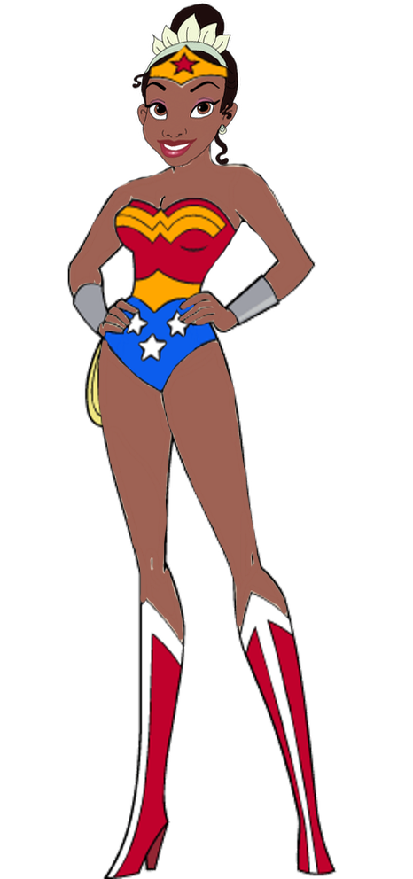 Princess Tiana as Wonder Woman