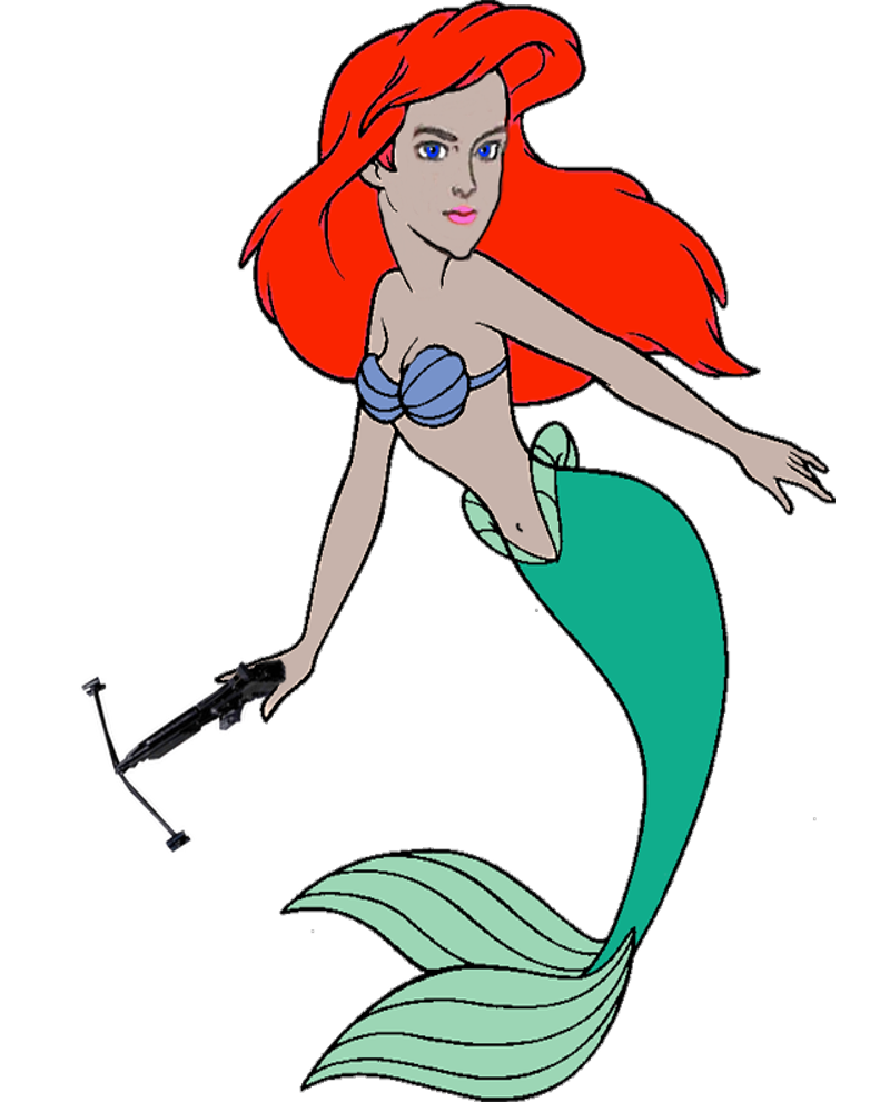 Scarlett (G.I. Joe) as Princess Ariel