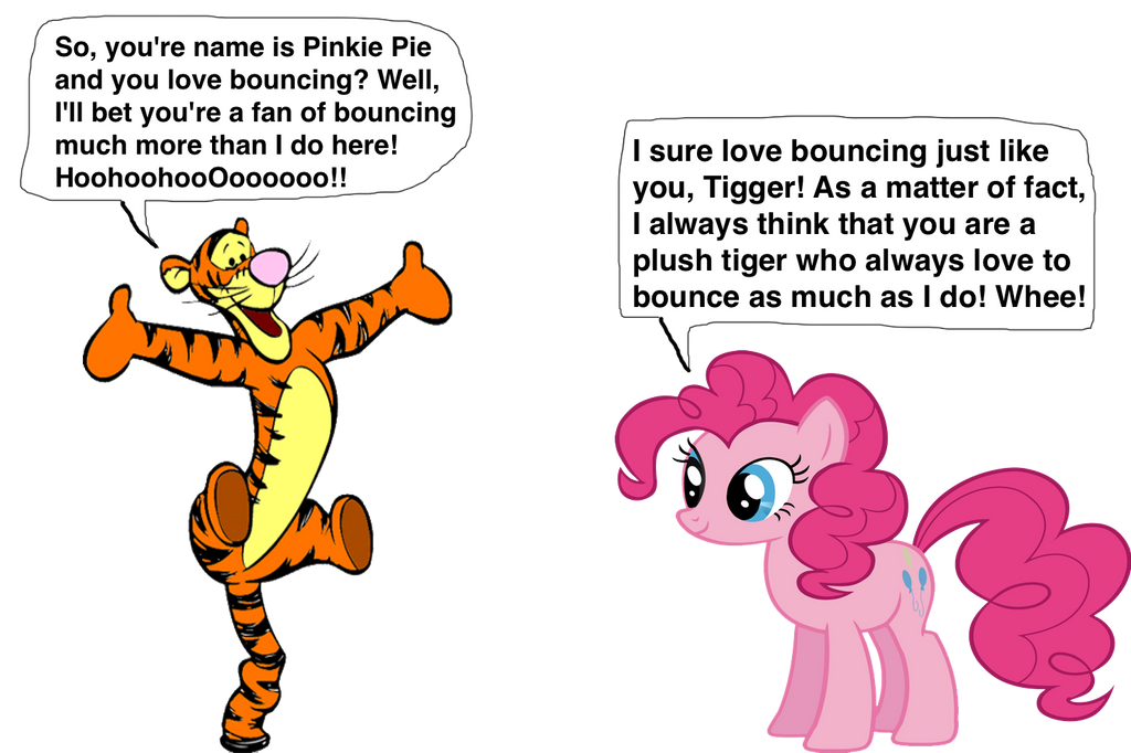 Pinkie Pie meets Tigger