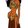 Moana wearing Leia's Metal Bikini