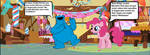 Cookie Monster meets Pinkie Pie by HomerSimpson1983