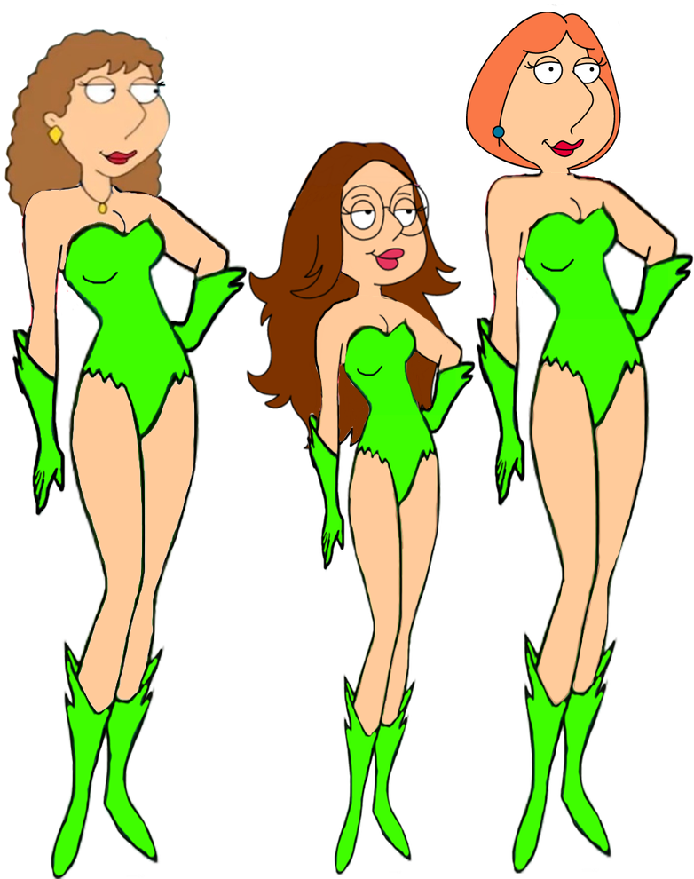 Lois Griffin Meg Griffin And Carol As Poison Ivy By