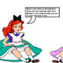 Princess Ariel and Melody as little Alice